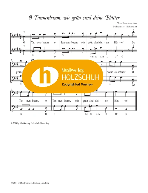 O Tannenbaum, wie grün sind deine Blätter